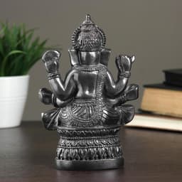Фигурка гипс «Ганеша», металлик, 7×18×12 см