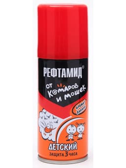 Аэрозоль Репеллент «Рефтамид» Baby, от комаров, с ароматом ванили, детский, 100 мл