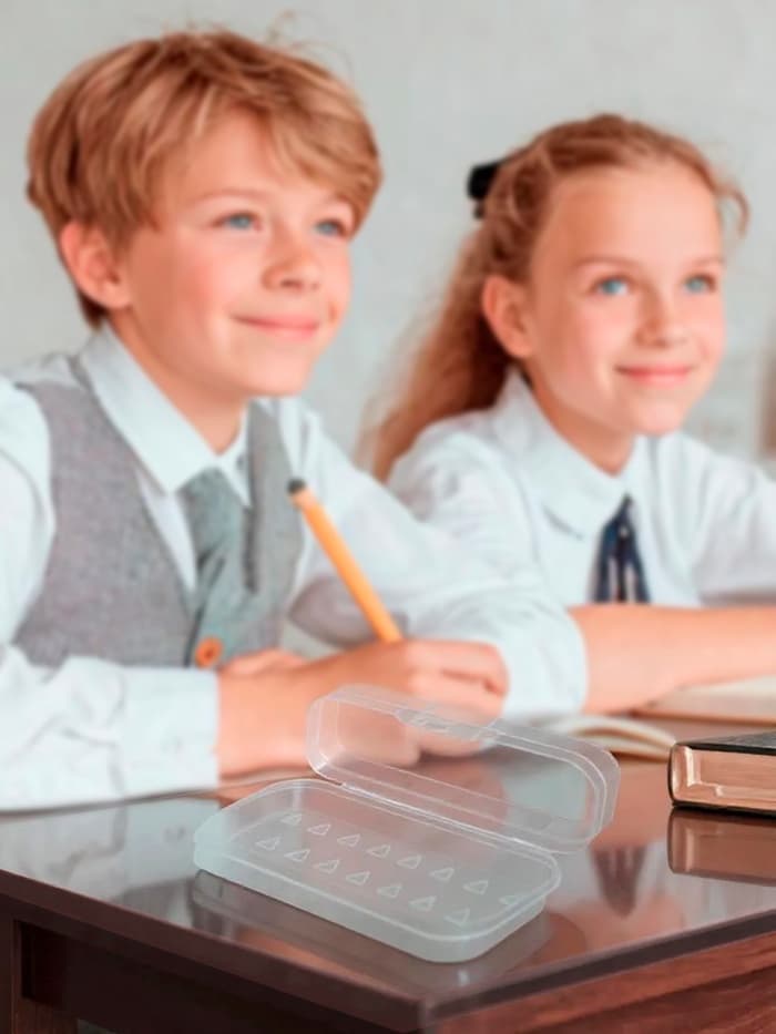 Пенал - футляр «Стамм. Cristal», 90×217×43 мм, пластиковый, прозрачный, бесцветный, европодвес