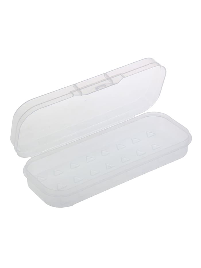 Пенал - футляр «Стамм. Cristal», 90×217×43 мм, пластиковый, прозрачный, бесцветный, европодвес