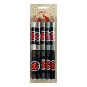 Соус ассорти, набор 10 цветов (длина 65±1 мм; диаметр 10.5±0.6 мм), в блистере