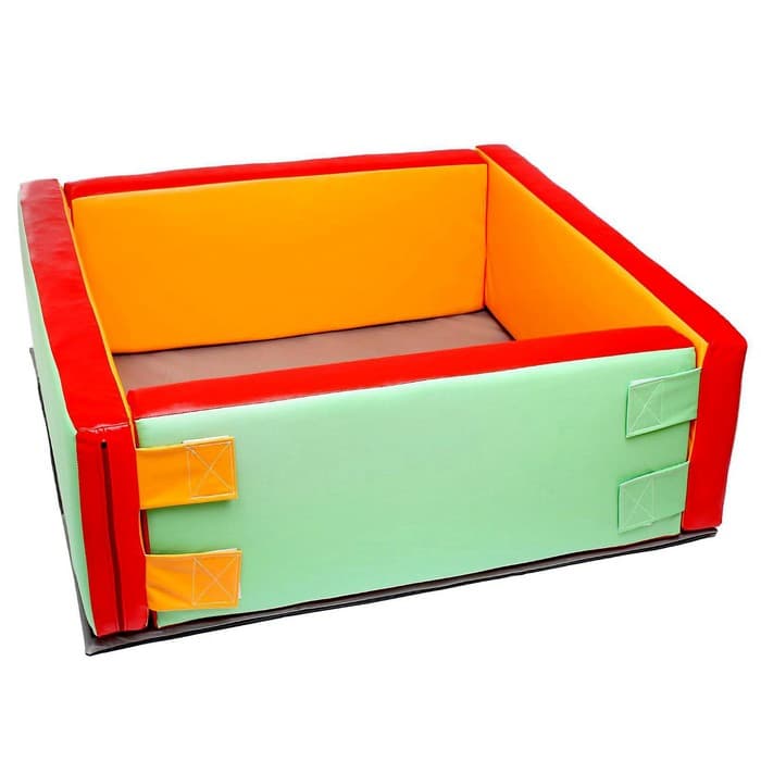 Мягкий модуль «Бассейн» прямоугольный, маленький, МИКС