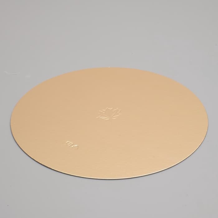 Подложка кондитерская для торта, круглая, золото - жемчуг, 26 см, 1.5 мм