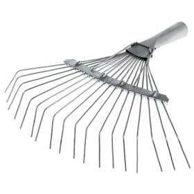 Грабли веерные, проволочные, 18 зубцов, металлические, тулейка 25 мм, без черенка
