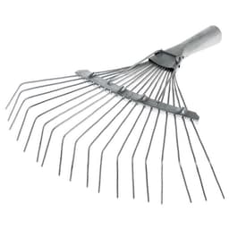 Грабли веерные, проволочные, 18 зубцов, металлические, тулейка 25 мм, без черенка