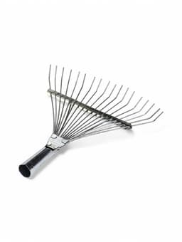 Грабли веерные, проволочные, 18 зубцов, металлические, тулейка 25 мм, без черенка