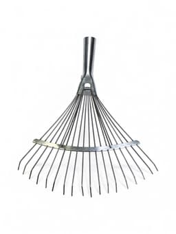 Грабли веерные, проволочные, 18 зубцов, металлические, тулейка 25 мм, без черенка