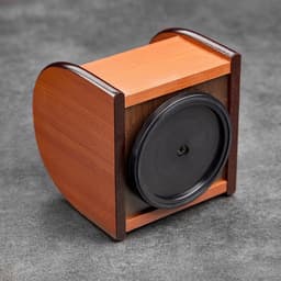 Органайзер 4 секции, на вращающейся подставке, под бук, 12×12×12 см