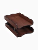 Органайзер 2 секции, для бумаг, Венге, 25×35×16 см