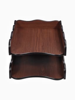 Органайзер 2 секции, для бумаг, Венге, 25×35×16 см