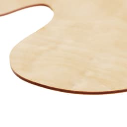 Палитра деревянная овальная №2, 23×30 см, МИКС