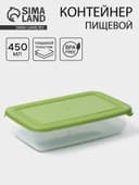 Контейнер пищевой Полимербыт «Лайт», 450 мл, пластик, крышка МИКС