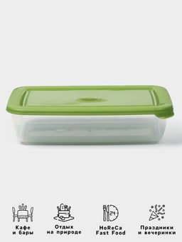 Контейнер пищевой Полимербыт «Лайт», 450 мл, пластик, крышка МИКС