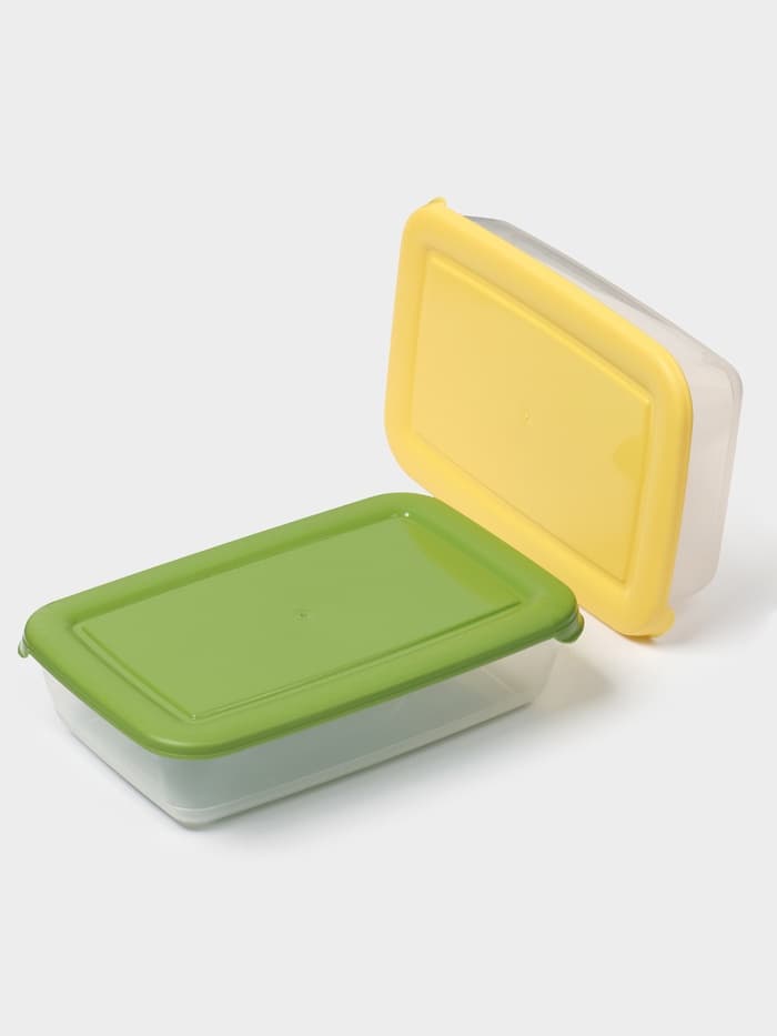 Контейнер пищевой Полимербыт «Лайт», 450 мл, пластик, крышка МИКС