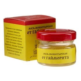 Мазь «Монастырская От гайморита», 25 мл, «Бизорюк»