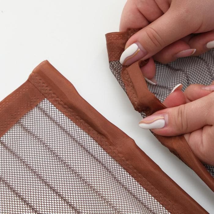 Сетка москитная для дверей, 90×210 см, на магнитах, коричневая