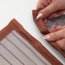 Сетка москитная для дверей, 90×210 см, на магнитах, коричневая