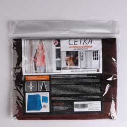 Сетка москитная для дверей, 90×210 см, на магнитах, коричневая