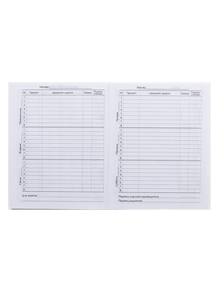 Дневник школьный для 1-11 классов, «Белый», твёрдая обложка 7БЦ, глянцевая ламинация, 40 листов