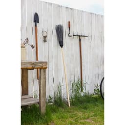 Метла полипропиленовая, наборная, с черенком, 4 кольца, МИКС