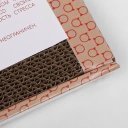 Домашняя когтеточка-лежанка для кошек, 50×24 см, гофрокартон