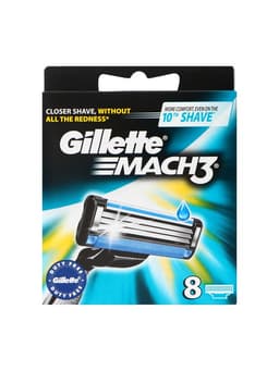 Сменные кассеты Gillette Mach3, 3 лезвия, 8 шт.