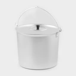 Ведро с крышкой, 10 л, h=21.5 см, d=26 см, алюминий