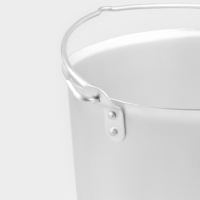 Ведро с крышкой, 10 л, h=21.5 см, d=26 см, алюминий