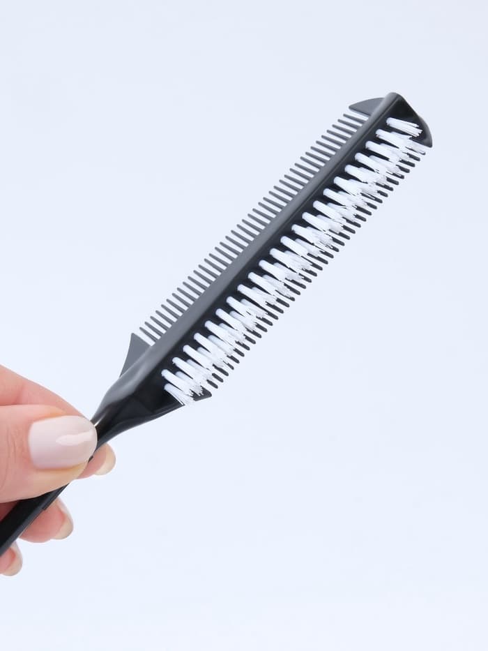 Расчёска для окрашивания, с хвостиком, 23×4 (±1) см, чёрная