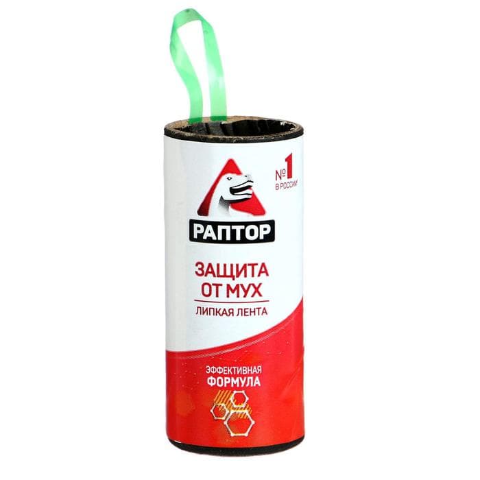 Липкая лента от мух «Раптор», 1 шт.