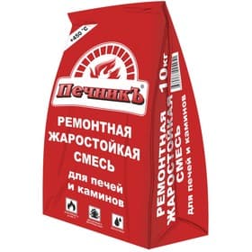 Ремонтная жаростойкая смесь для печей и каминов «Печникъ», 10 кг