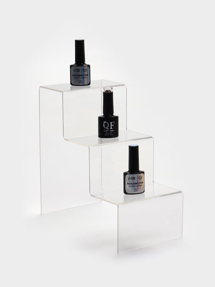 Подставка горка 3 ступеньки, 12×21×21 см, оргстекло 3 мм