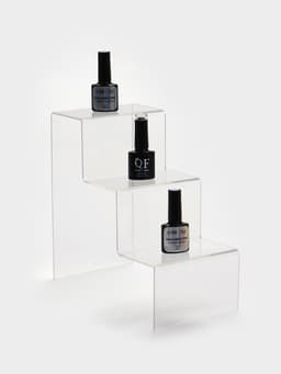 Подставка горка 3 ступеньки, 12×21×21 см, оргстекло 3 мм