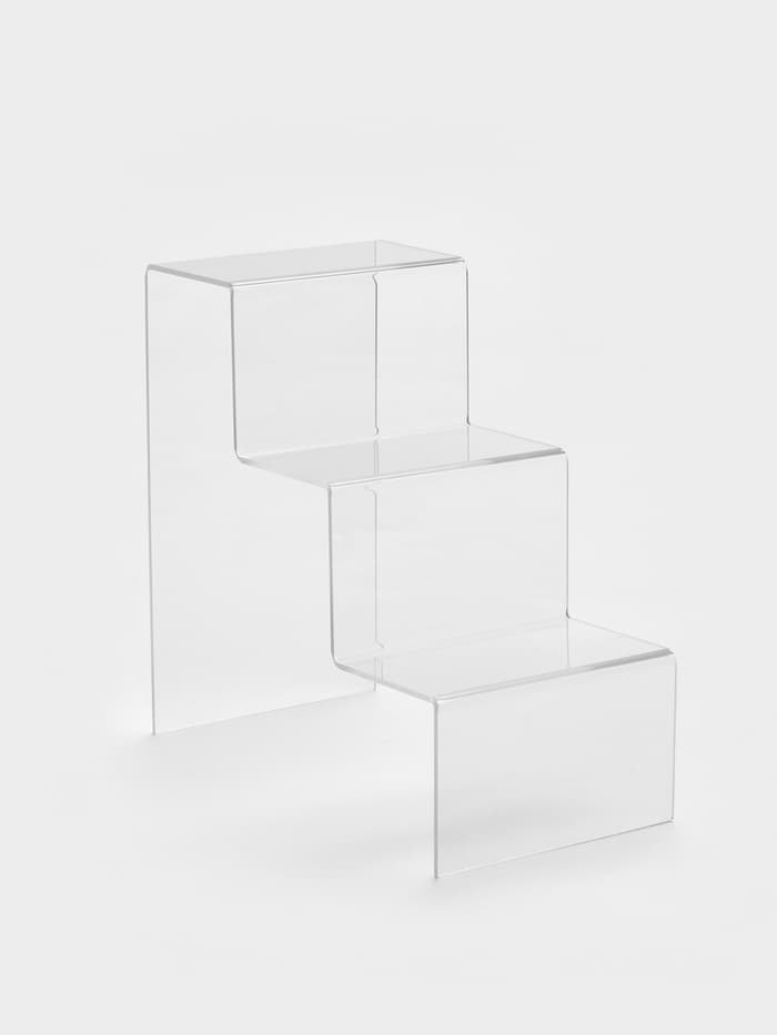 Подставка горка 3 ступеньки, 12×21×21 см, оргстекло 3 мм