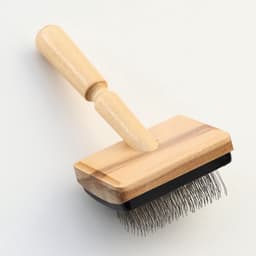 Щетка - пуходёрка «Премиум», основание 80×60 мм, без капель, для длинношерстных животных, дерево