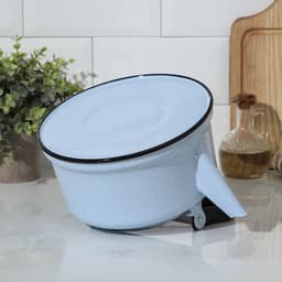 Чайник, 3.5 л, закатное дно, эмалированная сталь, голубой