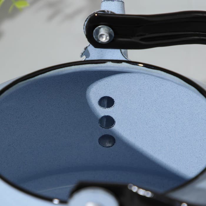 Чайник, 3.5 л, закатное дно, эмалированная сталь, голубой