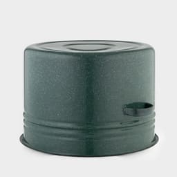 Бак эмалированный, 32 л, d=42.5 см, с крышкой, без декора, зелёный