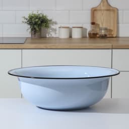 Таз эмалированный, 16 л, 49×15 см, голубой