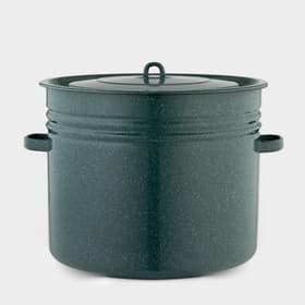 Бак эмалированный, 40 л, d=42 см, с крышкой, без декора, зелёный