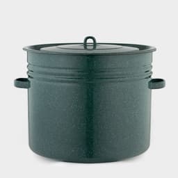 Бак эмалированный, 40 л, d=42 см, с крышкой, без декора, зелёный