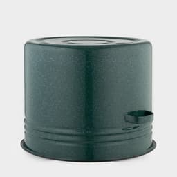 Бак эмалированный, 40 л, d=42 см, с крышкой, без декора, зелёный