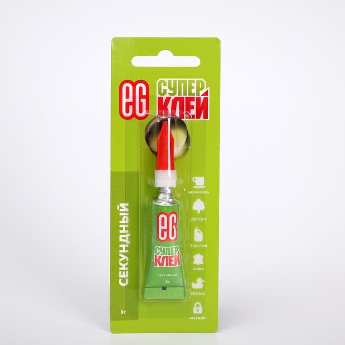 Суперклей «Еврогарант», моментальный, блистер, 3 г