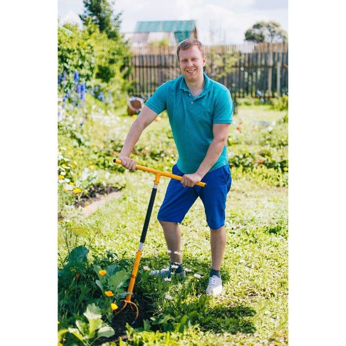 Культиватор, 60×19.5 см, металлический черенок, TORNADICA
