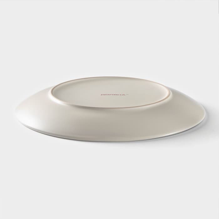 Тарелка Доляна «Пастель», d=27 см, керамика, крем-брюле