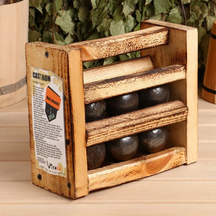 Камни для бани и сауны, чугунные, 6 кг