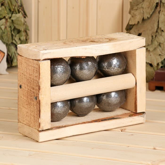 Камни для бани и сауны, чугунные, 6 кг