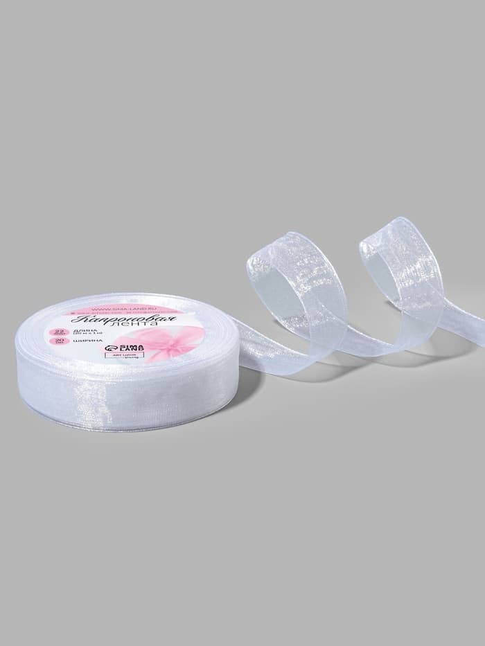 Лента капроновая, 20 мм, 20±1 м, белая, №1