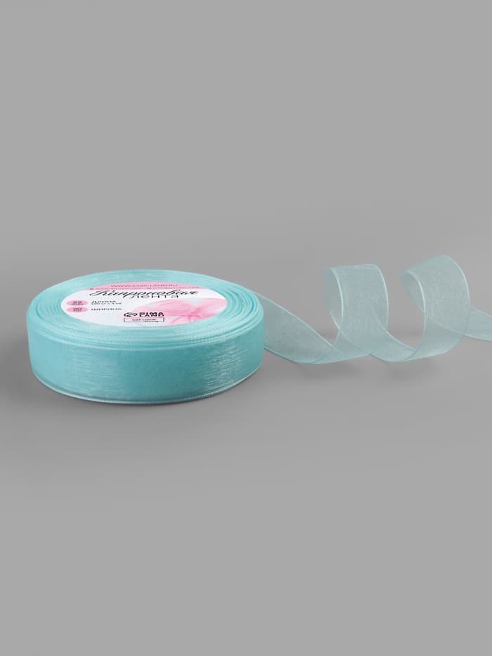 Лента капроновая, 20 мм, 20±1 м, светло-голубая №148