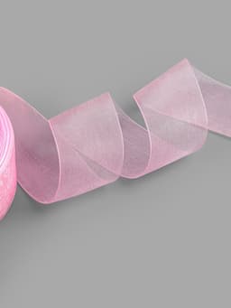 Лента капроновая, 40 мм, 20±1 м, светло-розовая№04